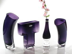 purple vases