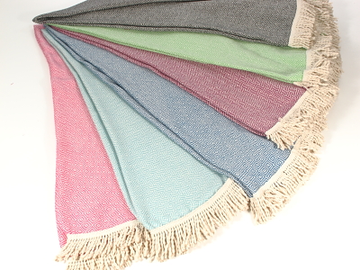 Diamond Round Turkish Towel